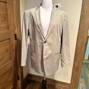 Theory tan blazer 42 short